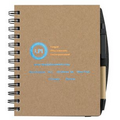 Classic Cover Recycled Journal w/ Pen Safe Back & Pen